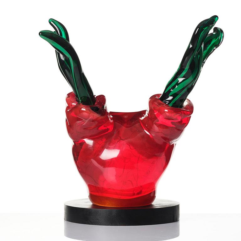 Henrik Allert, “Faun”, a glass sculpture, Berengo Studio, Murano, Italy, 2005.