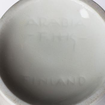 SKÅLAR, 3 st, risporslin, Friedl Kjellberg, Arabia, Finland, 1900-talets mitt.