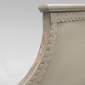 A late Gustavian sofa, 19th century.