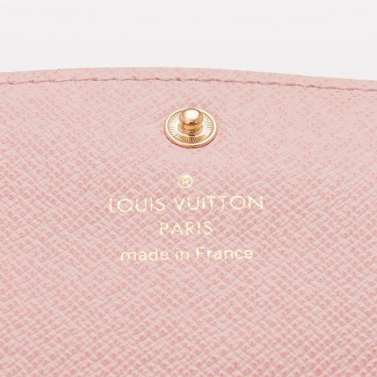 A LOUIS VUITTON WALLET,  "Emilie Damier Azur".