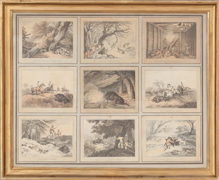 AKVATINTER, 50 st. 1800-talets första hälft.