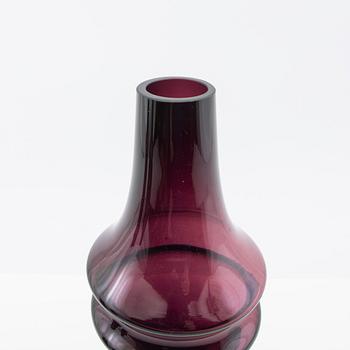 Tamara Aladin, vases, 5 pcs, glass, Riihimäen Lasi, Finland, 1960s/70s.