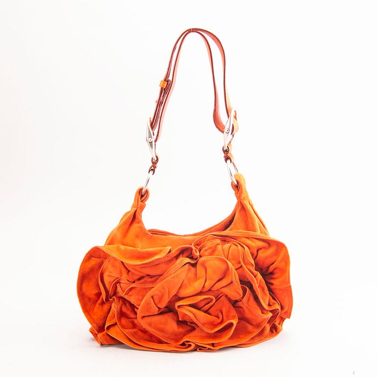 An Yves Saint Laurent Nadja rose handbag.