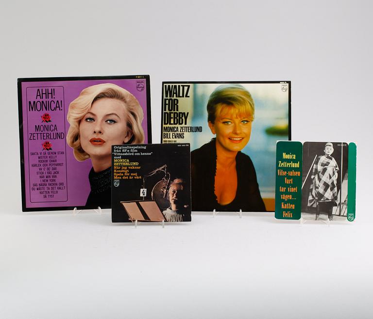 GRAMMONFONSKIVOR, 4 st, Monica Zetterlund, 1960-tal.