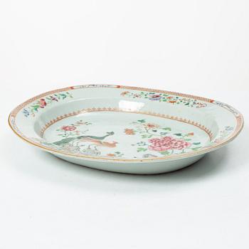 Djupt stekfat, kompaniporslin, Kina, Qingdynastin, Qianlong (1736-95).