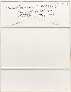 Gunnar Frössen. "Utan titel" (Hommage à Klas Bagge).