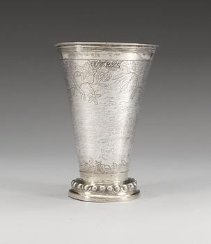 816. BÄGARE, silver. Reinhold Fredrik Lindroth, Östhammar 1786.