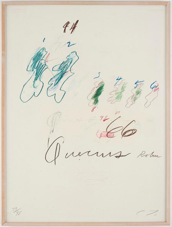 Cy Twombly, From: "Natural History, Part II: Some Trees of Italy".