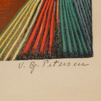 VILHELM BJERKE-PETERSEN, litograph in colors, signed and numbered 206/260.