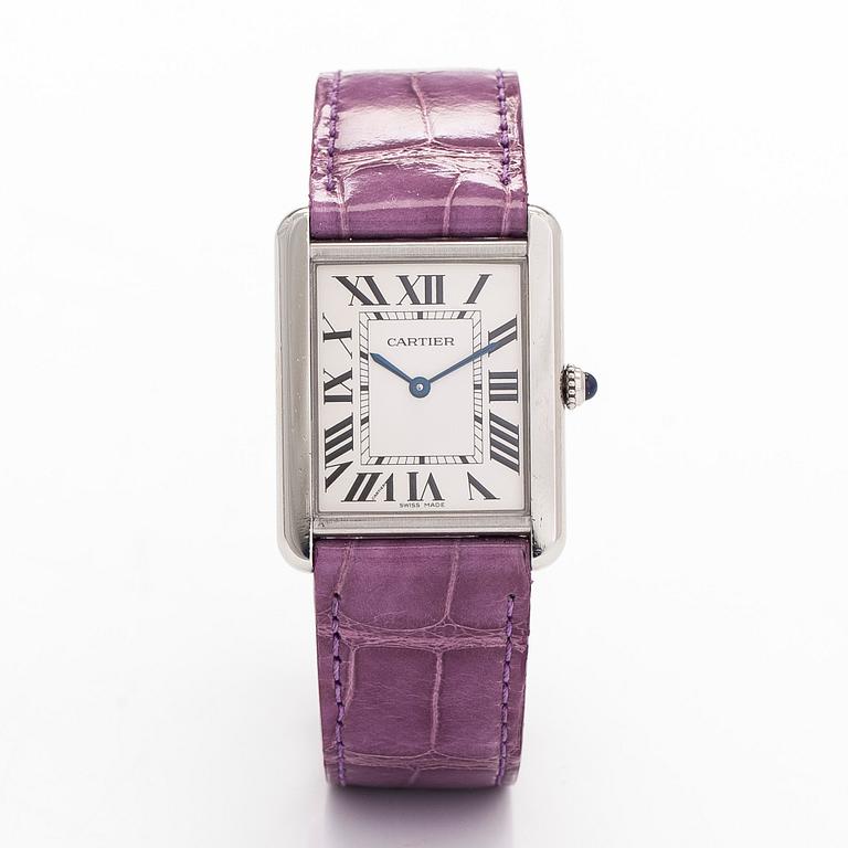 Cartier, Tank Solo Large, rannekello, 27 x 34 mm.