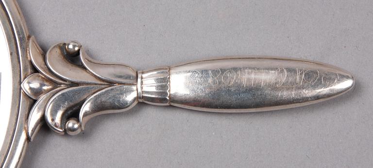 TOILETTEUPPSÄTTNING, 3 delar, sterlingsilver, Georg Jensen, Danmark.