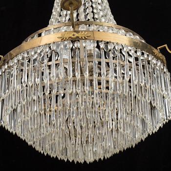 An early 20th century chandelier.