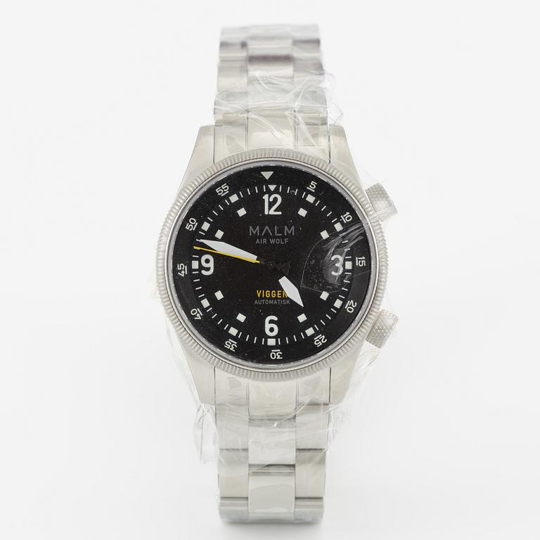 Malm, Air Wolf Viggen, armbandsur, 40 mm.