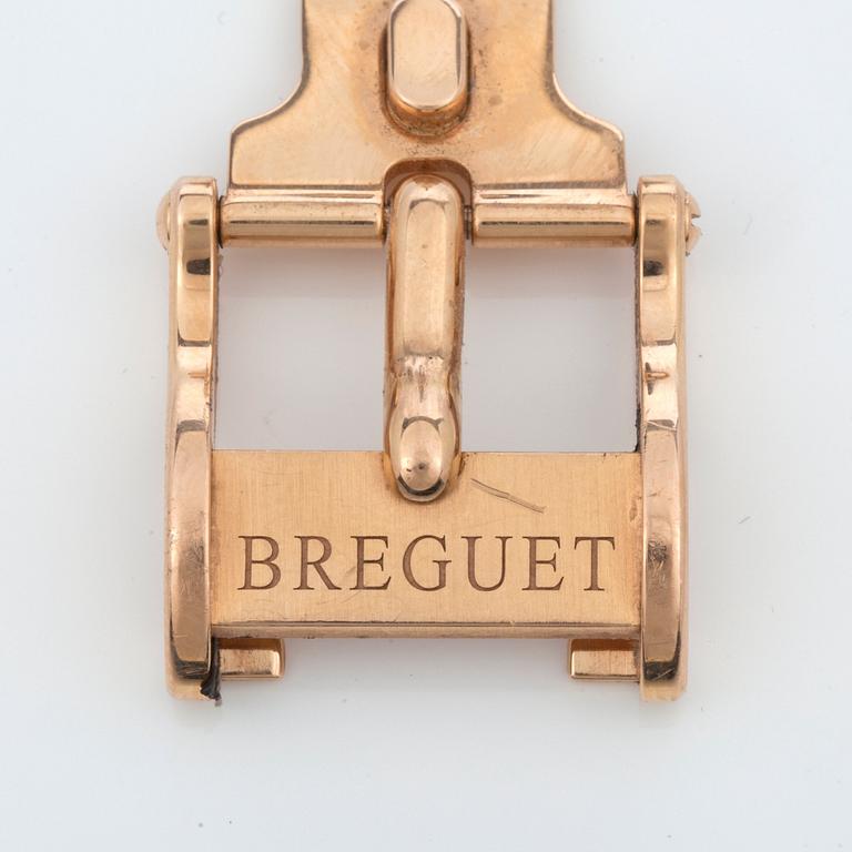 HERRUR, Breguet, Marine, Serie nr. 385, kronograf, Ø 42 mm, boett samt viklås i 18K guld. Läderarmband.