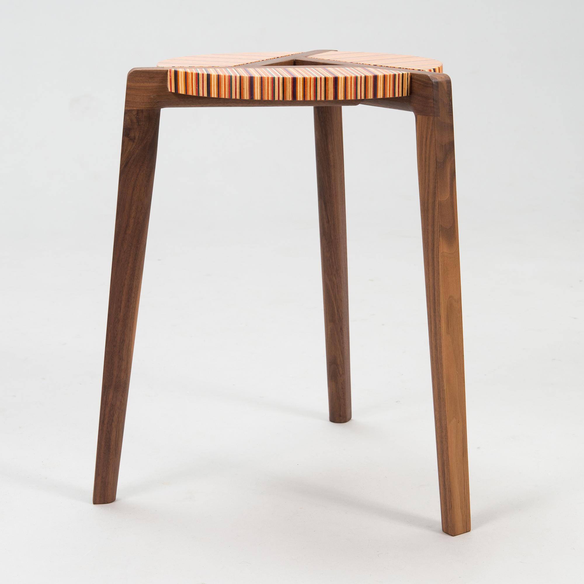ALEKSI PUUSTINEN, Stool, signed and numbered.