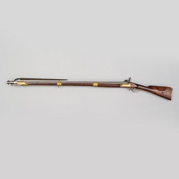 A Swedish percussion gun 1815-49 pattern.