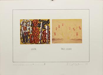 ERIK DIETMAN, mapp med 10 färglitografier, sign, dat -77 och numr 13/75.