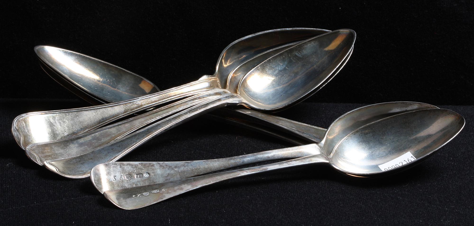 SKEDAR, 8 st, silver, bl.a. L. Wahlström, 1834.