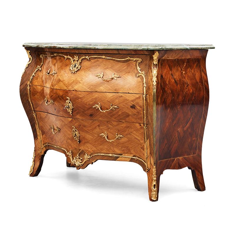A Swedish Rococo commode by J Noraeus.