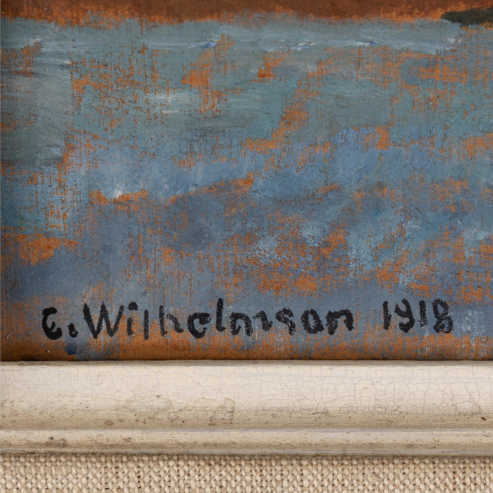 CARL WILHELMSON, weimar on panel, signed C. Wilhelmson and dated 1918.