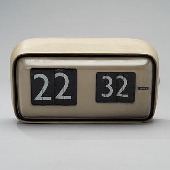 CLOCK, "Cifra 5", Gino Valle, Solari R. & C. Udine, Made in Italy.