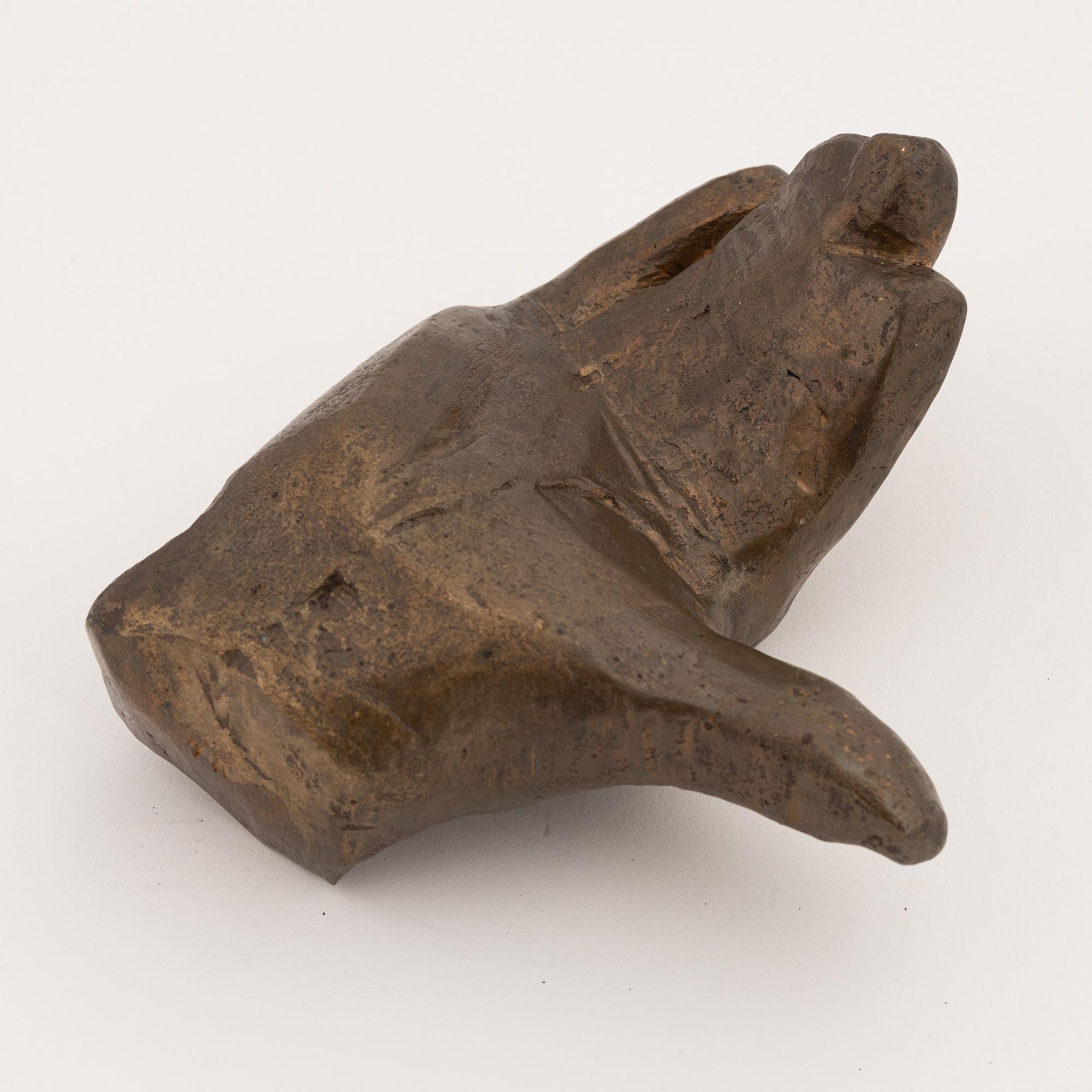 Torsten Renqvist, sculpture, bronze, signed TR.