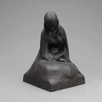 IDOFF ROSIN, skulptur, brons, Otto Meyers konstgjuteri, signerad och daterad 1919.