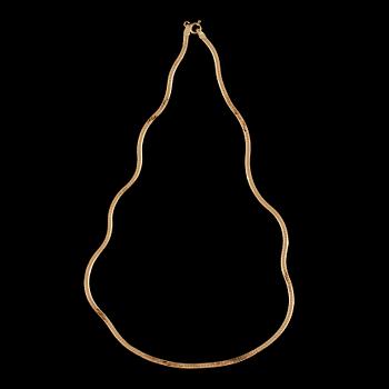 HALSKEDJA, 18k guld, kattfotstämplat. Vikt 6 g.