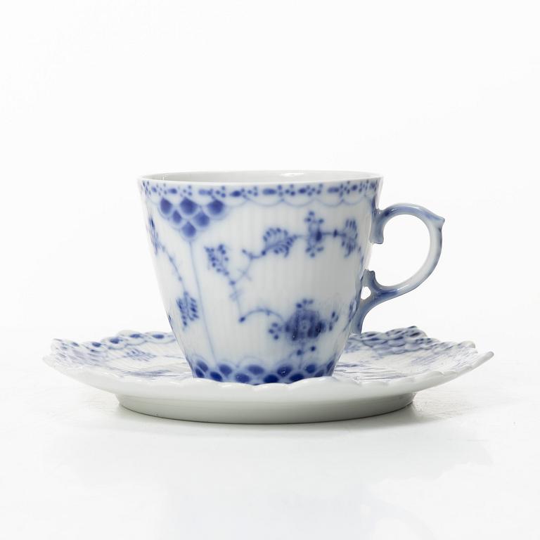 Royal Copenhagen, kaffeservis, 10 delar, "Musselmalet", Danmark.