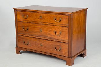 A GUSTAVIAN WRITTING CHEST OF DRAWERS BY JOHAN CHRISTIAN LINNING.