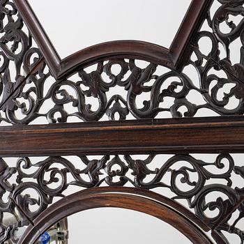 A pair of hardwood panels, China, 20th century.