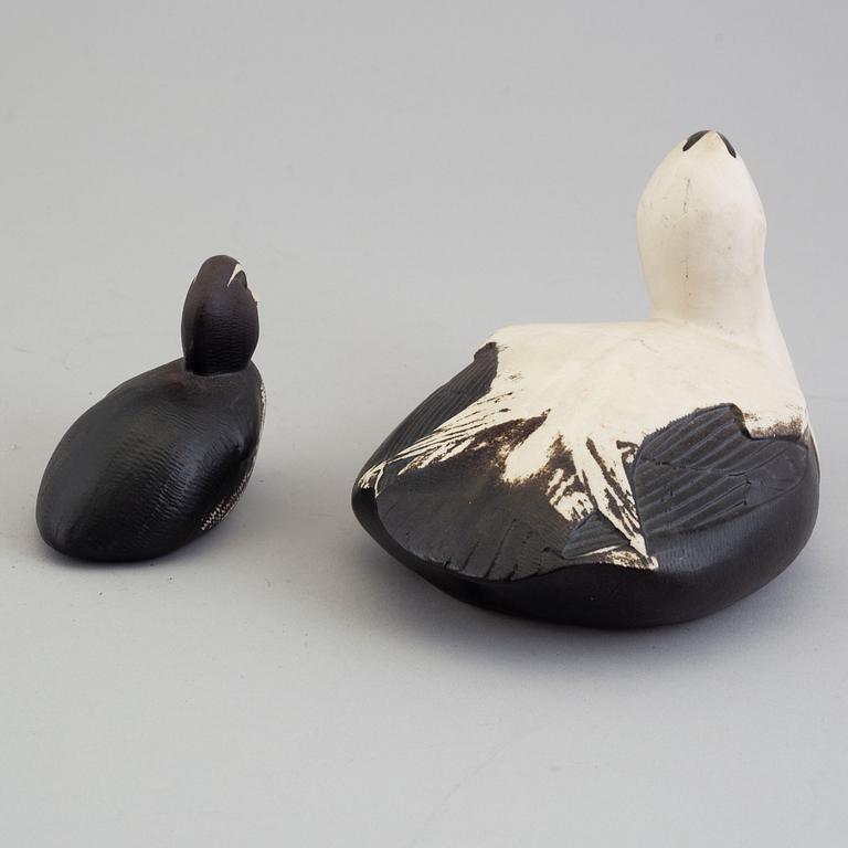 Two stoneware figurines by Paul Hoff, Gustavsberg.