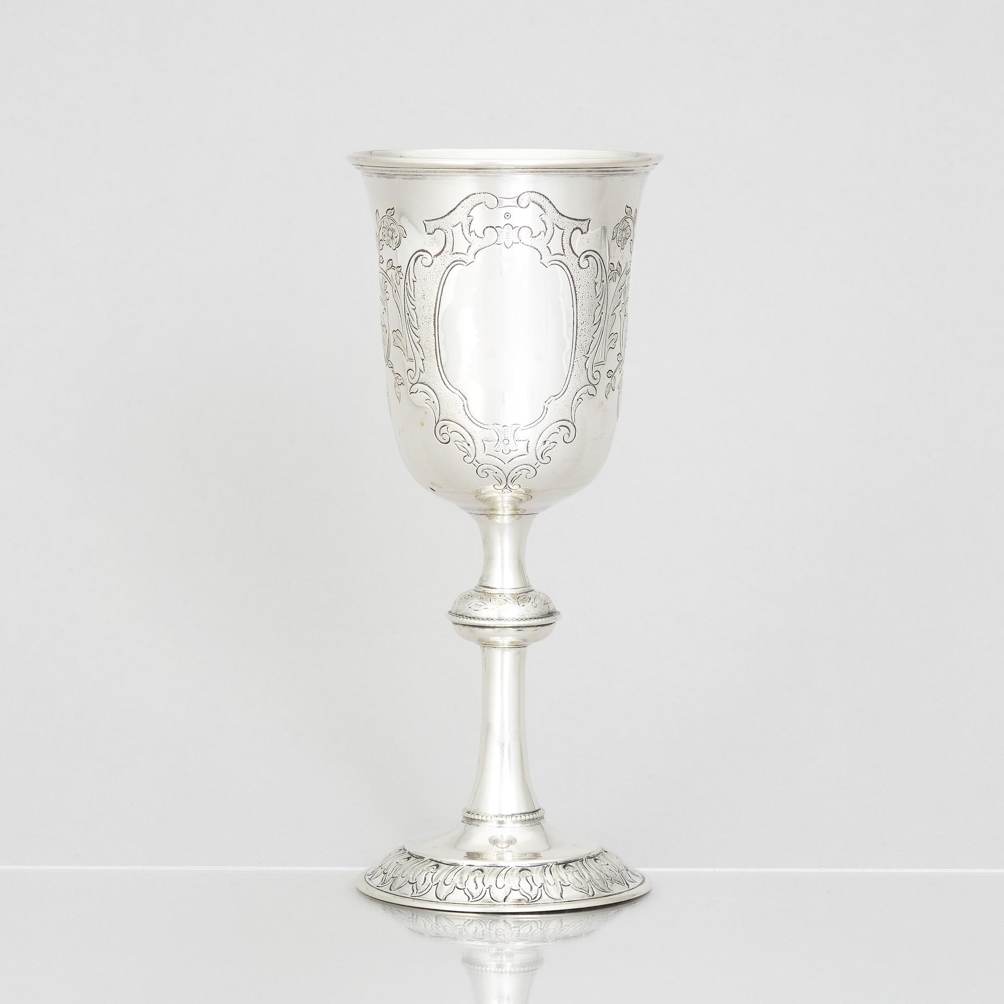 A late 19th/early 20th century  silver cup, Copenhagen. Unclear makers mark.