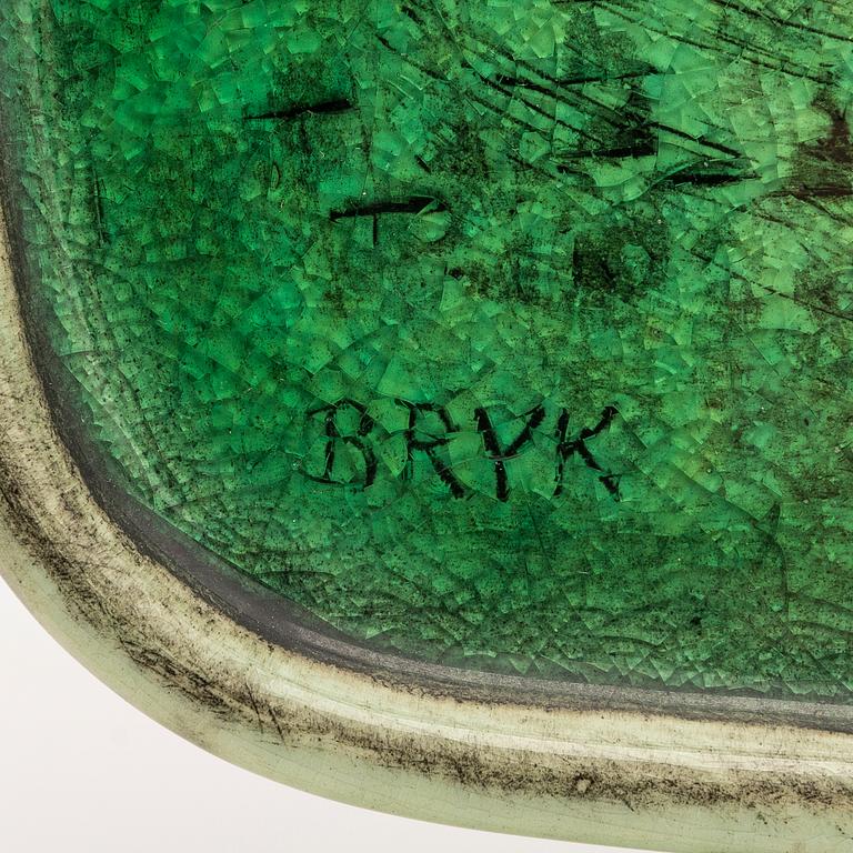 RUT BRYK, a stoneware relief signed BRYK.