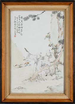 PORSLINSMÅLNING, Kina, modern tillverkning.