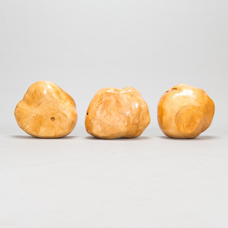 Kulhoja, 3 kpl, pahkaa, 1900-luku.