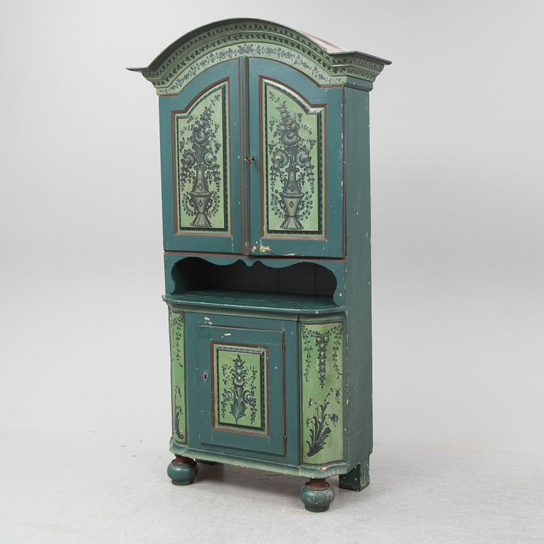 A 19th Century painted cabinet.c.