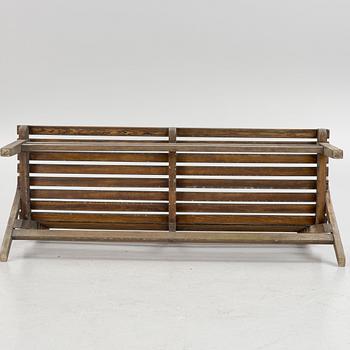 Carl Malmsten, garden furniture, 4 pieces, "Bergshamra", Igelstaverken, Södertälje.