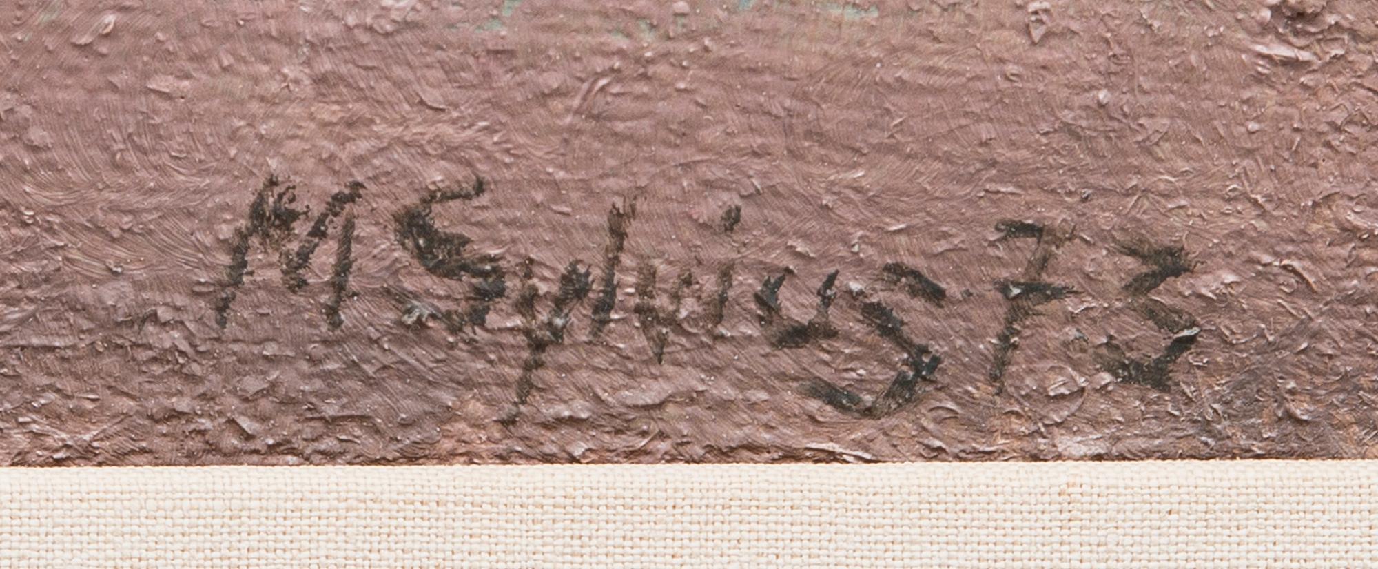 MIRJAM SYLVIUS, oil on canvas, signed and dated -73.