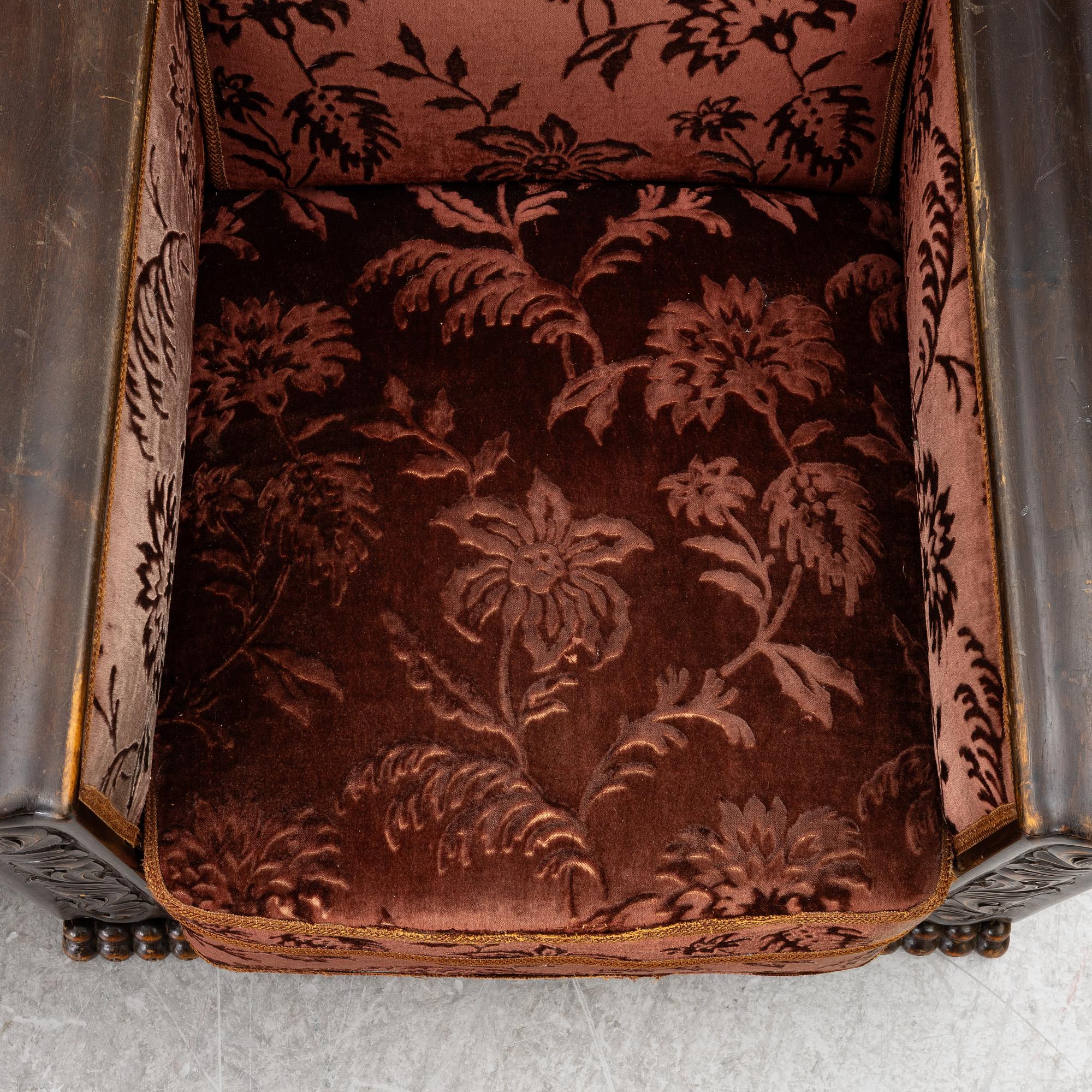 Armchairs, a pair, Swedish Grace, 1920s/30s.