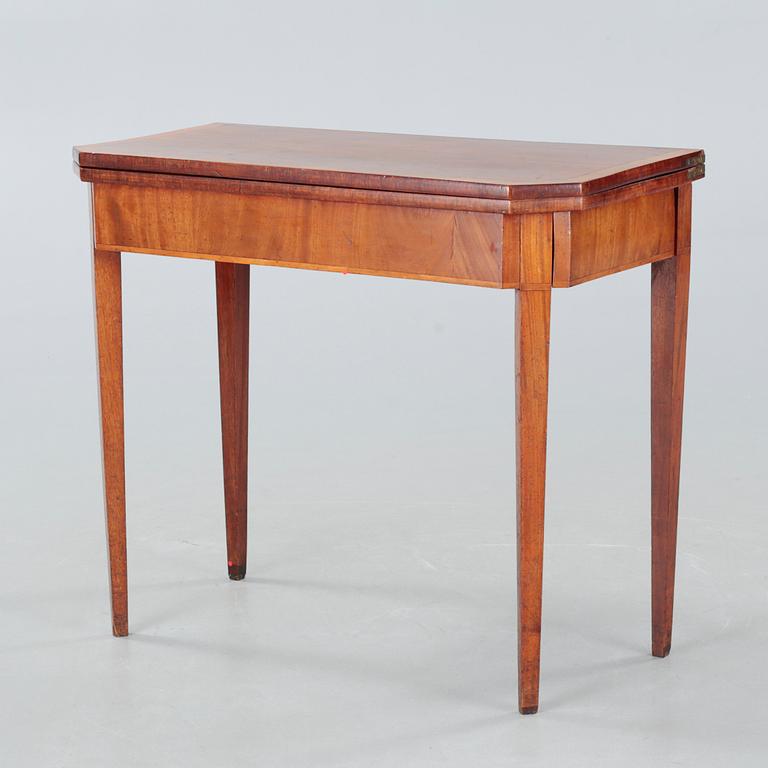 A Swedish Karl-Johan card table, from the first half of the 19th century.