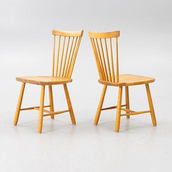 Carl Malmsten, Chairs, 4, “Lilla Åland”, Stolab, 1993.