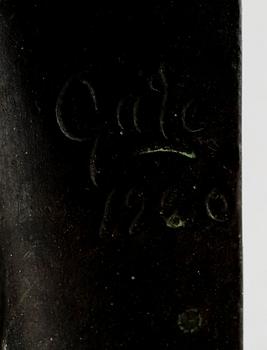 AXEL GUTE, bokstöd, 1 par, brons, sign och dat 1920.