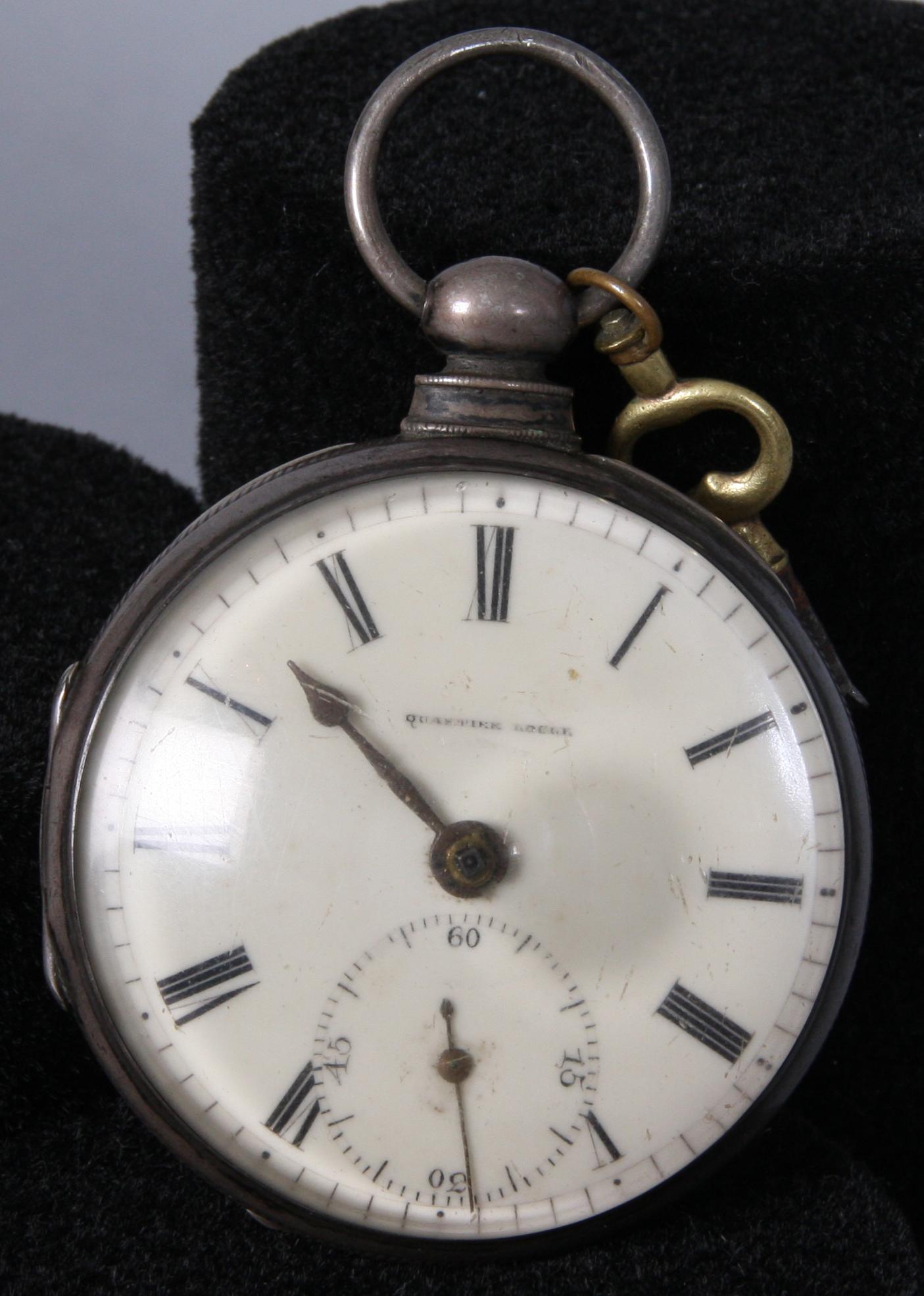 FICKUR, delvis silver, 1700/1800-tal.