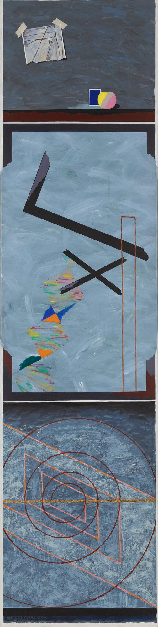 Anders Carlsson, oil/acrylic on canvas, signed.