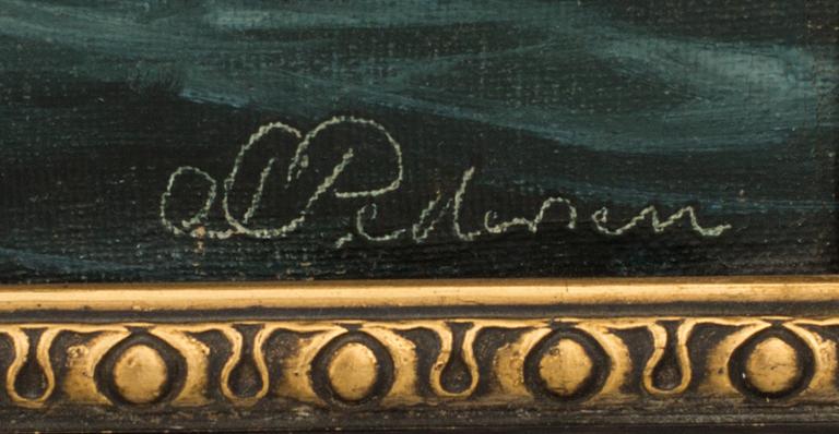 PEDER CHRISTIAN PEDERSEN, oil on canvas, signed.