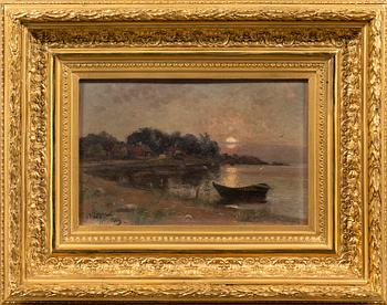 JOHAN ERICSON, oil on panel, signed and dated 1889.