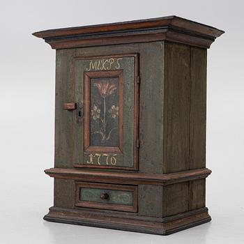 Hanging cabinet, folk art, 18th century.