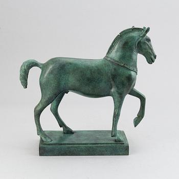 A bronze sculpture, 21st Century.