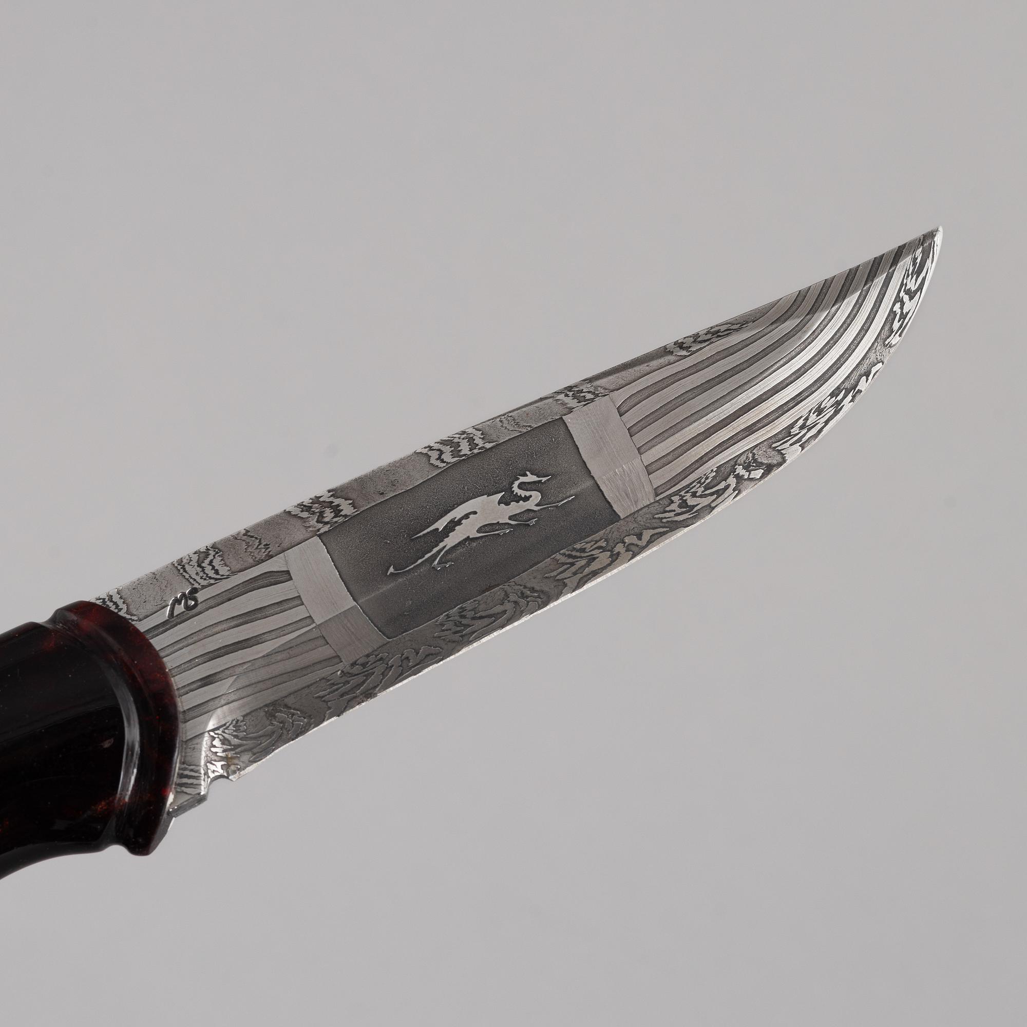Patrik Nilsson & Mattias Styrefors, knife, "Dragon Knife", signed and dated 2017.